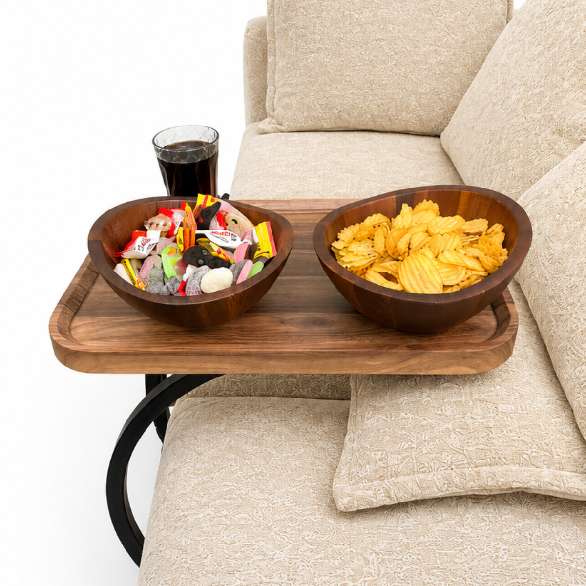 C-format Sidobord med Hjul