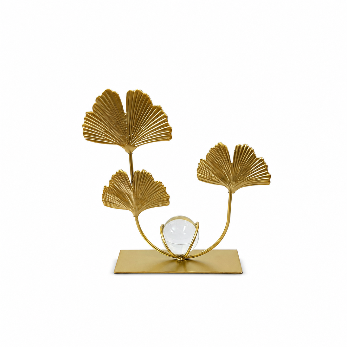 Bladskulptur med Kristallaccent